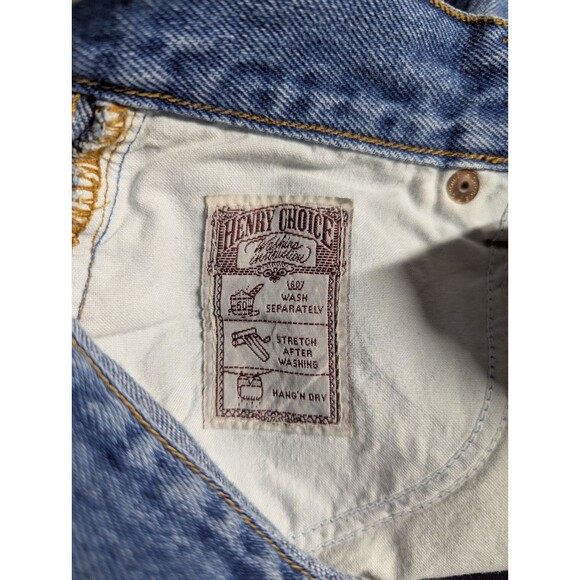 Vintage Henry Choice Denim Men’s Jeans Button Fly Straight Leg - Picture 15 of 16